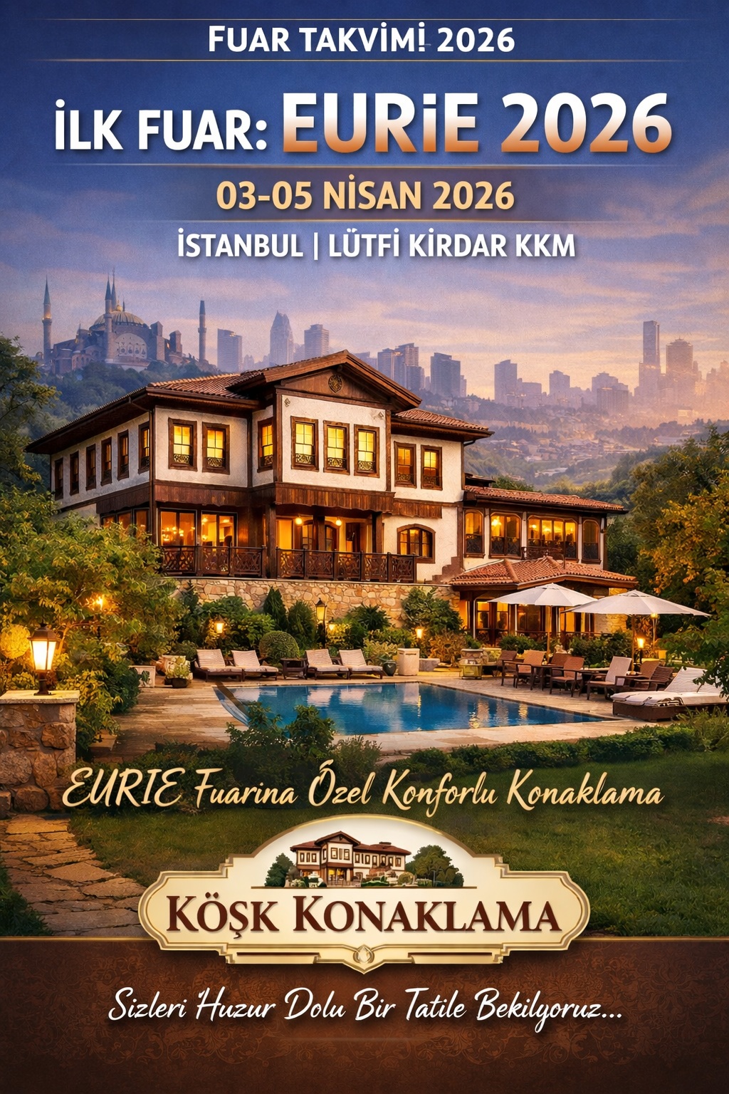 EURIE 2026 Ziyaretçilerine Özel Konaklama Fırsatı!